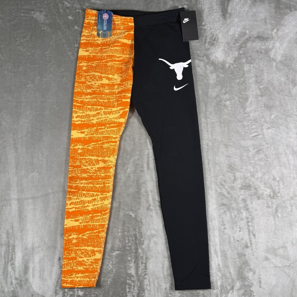 Nike Women Texas Longhorn Medium Leggings‎ Athletic Stretch Pants Bottoms UT